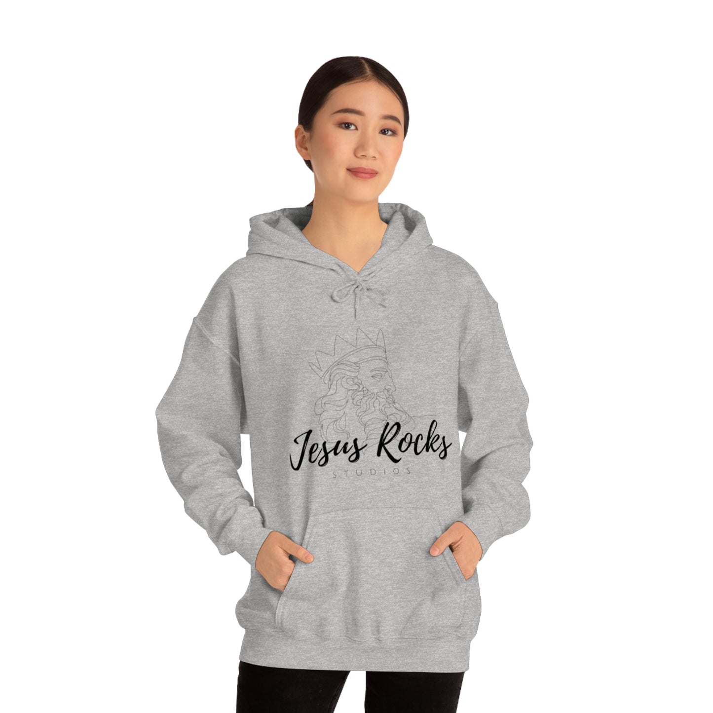 JESUS ROCKS ZUES Unisex Heavy Blend™ Hooded Sweatshirt