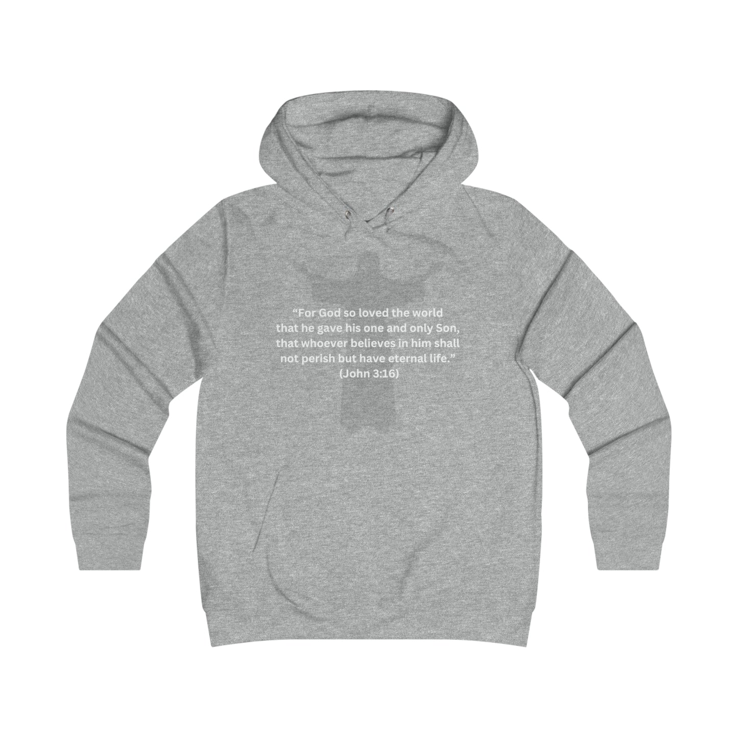 JOHN 3:16 Girlie College Hoodie