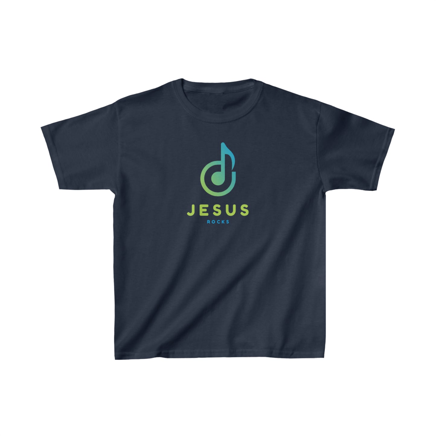 KIDS NOTE JESUS ROCKS Kids Heavy Cotton™ Tee