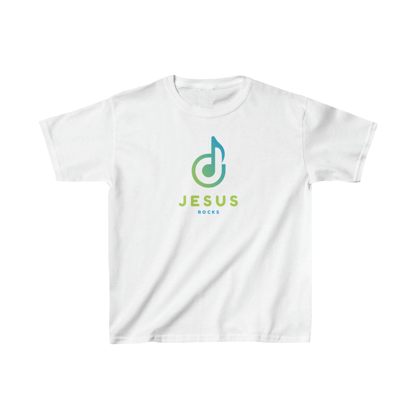 KIDS NOTE JESUS ROCKS Kids Heavy Cotton™ Tee