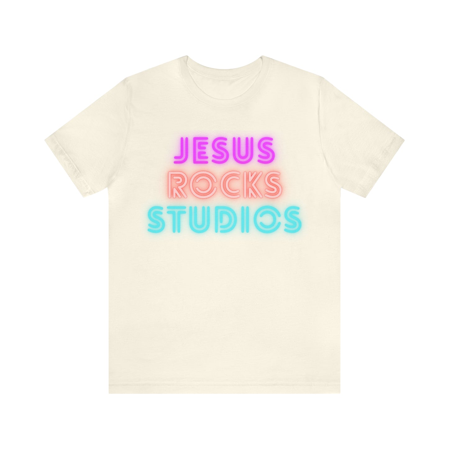 NEON JESUS ROCKS STUDIOS Unisex Jersey Short Sleeve Tee