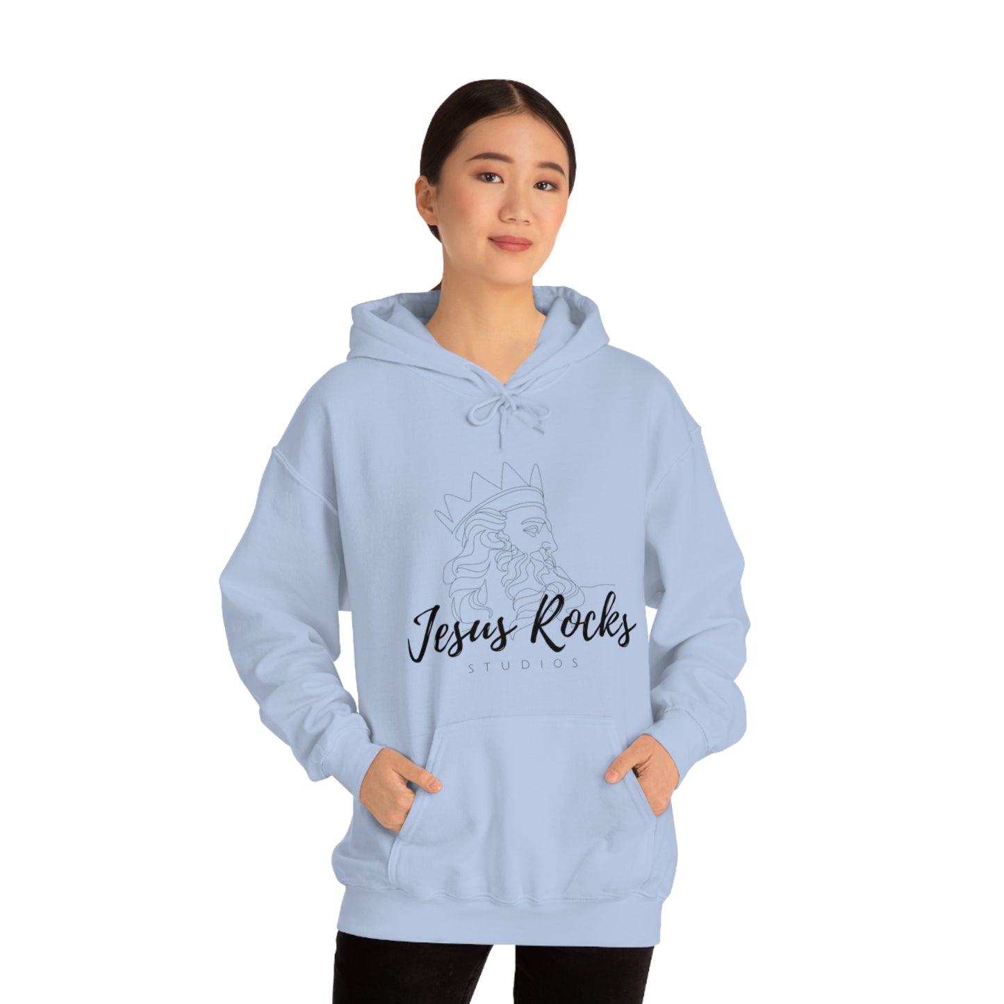 JESUS ROCKS ZUES Unisex Heavy Blend™ Hooded Sweatshirt