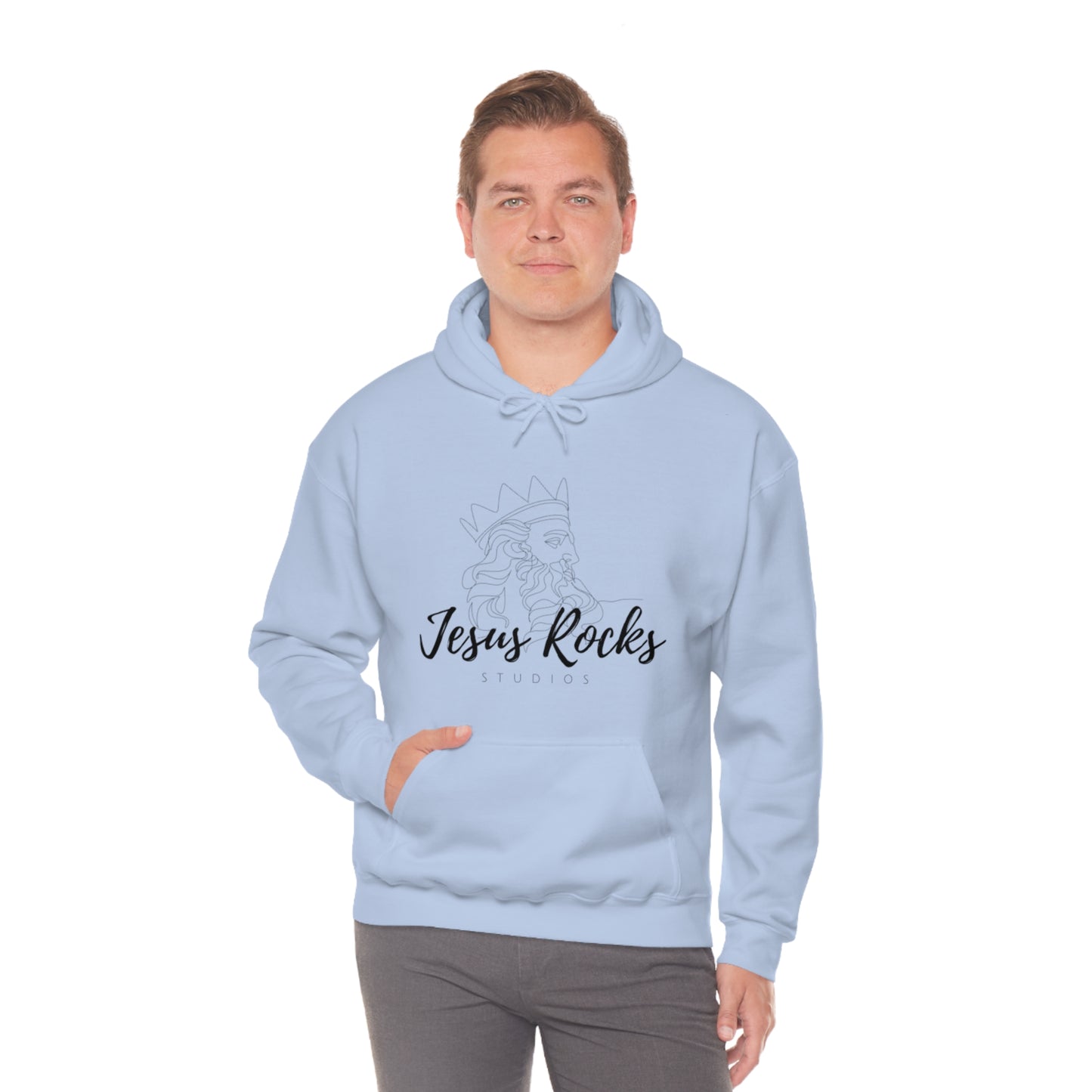 JESUS ROCKS ZUES Unisex Heavy Blend™ Hooded Sweatshirt