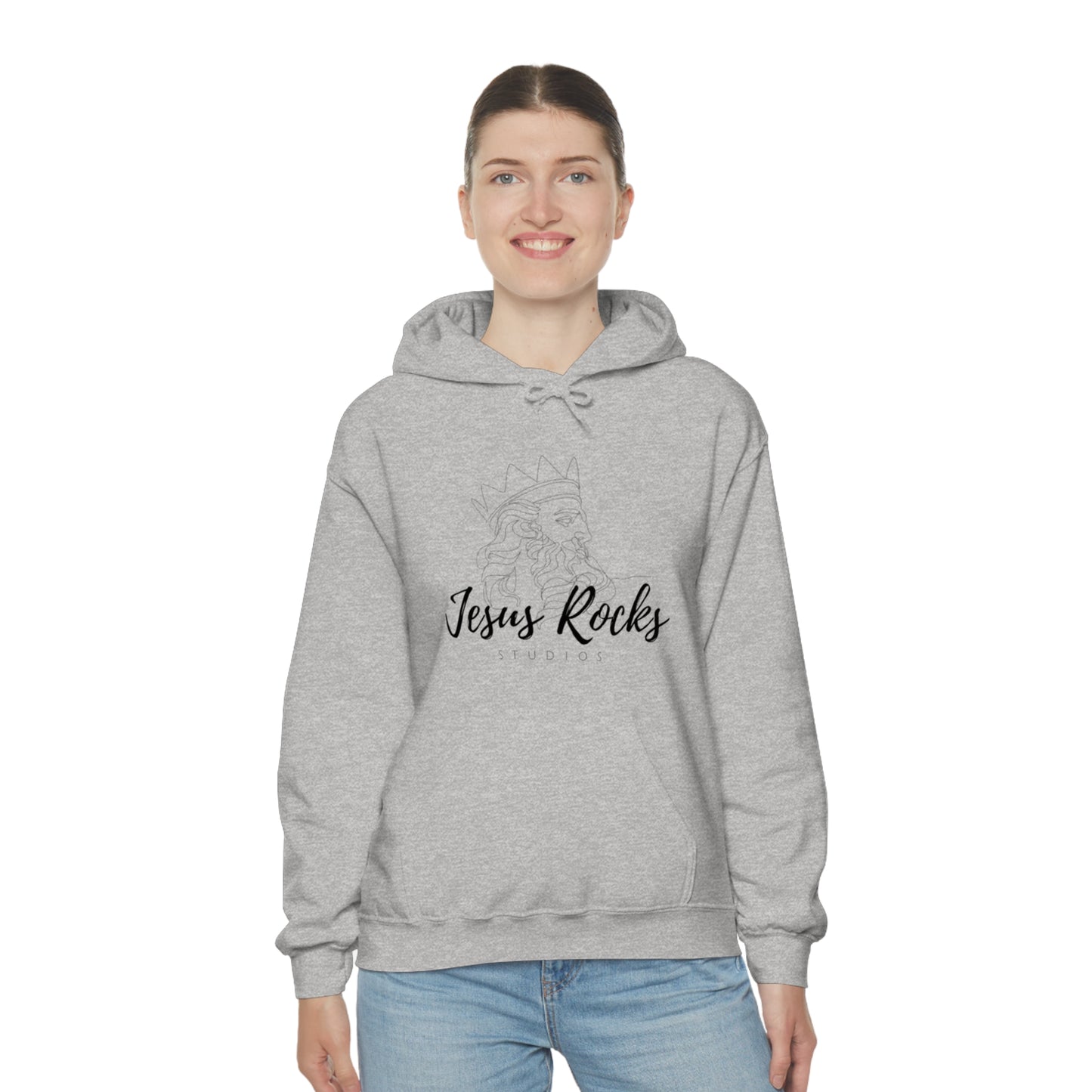 JESUS ROCKS ZUES Unisex Heavy Blend™ Hooded Sweatshirt