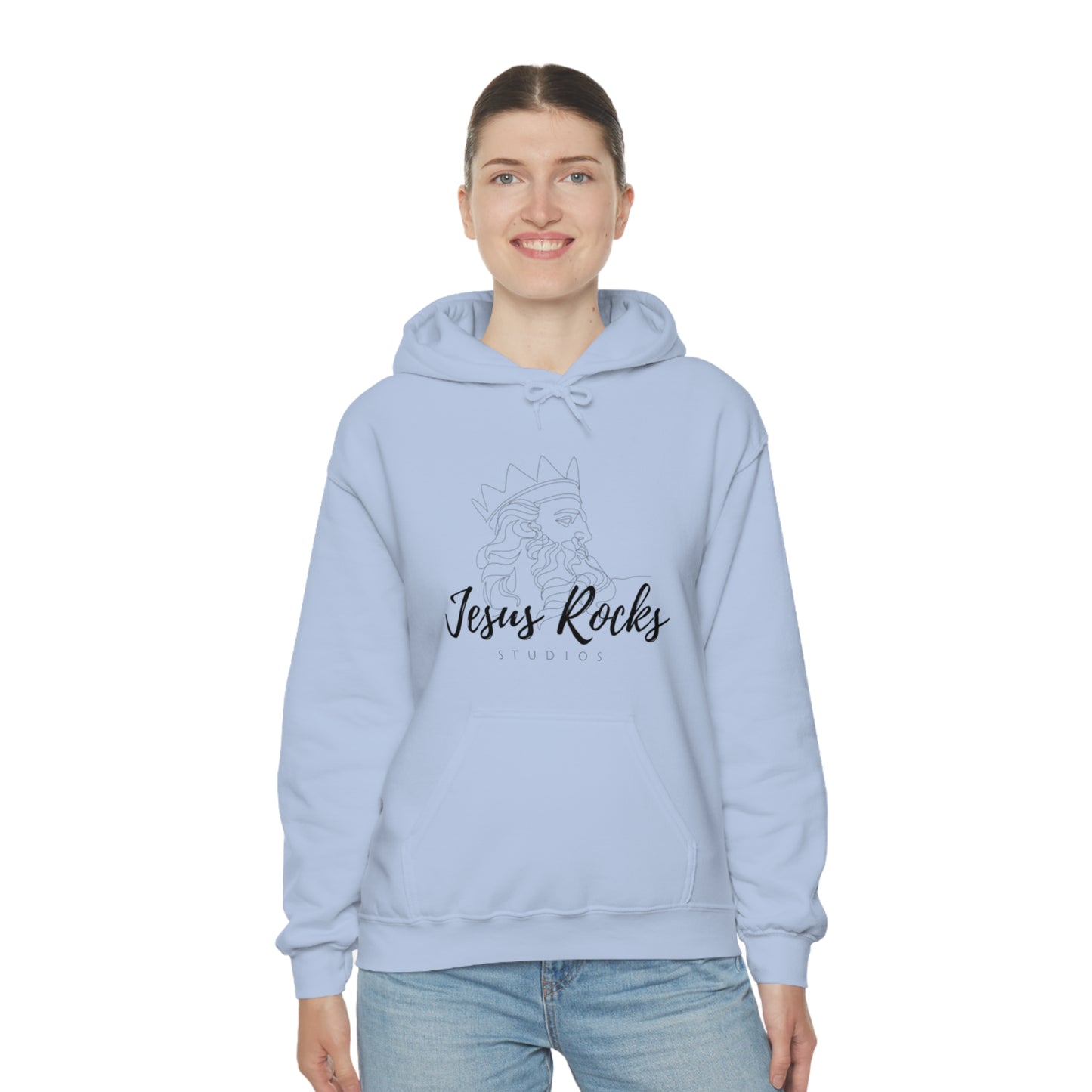 JESUS ROCKS ZUES Unisex Heavy Blend™ Hooded Sweatshirt