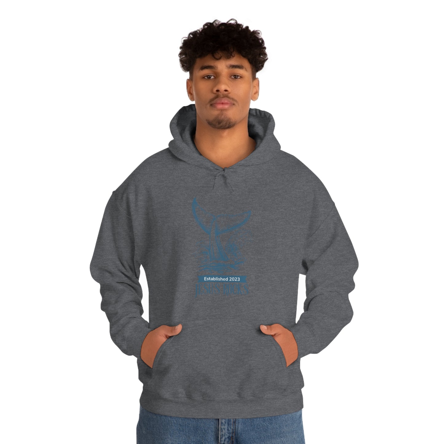 WHALEY JESUS ROCKS Unisex Heavy Blend™ Hooded Sweatshirt