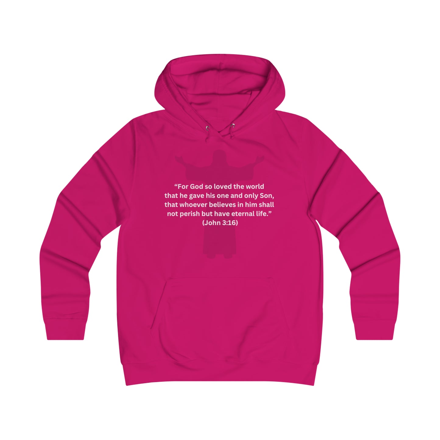 JOHN 3:16 Girlie College Hoodie