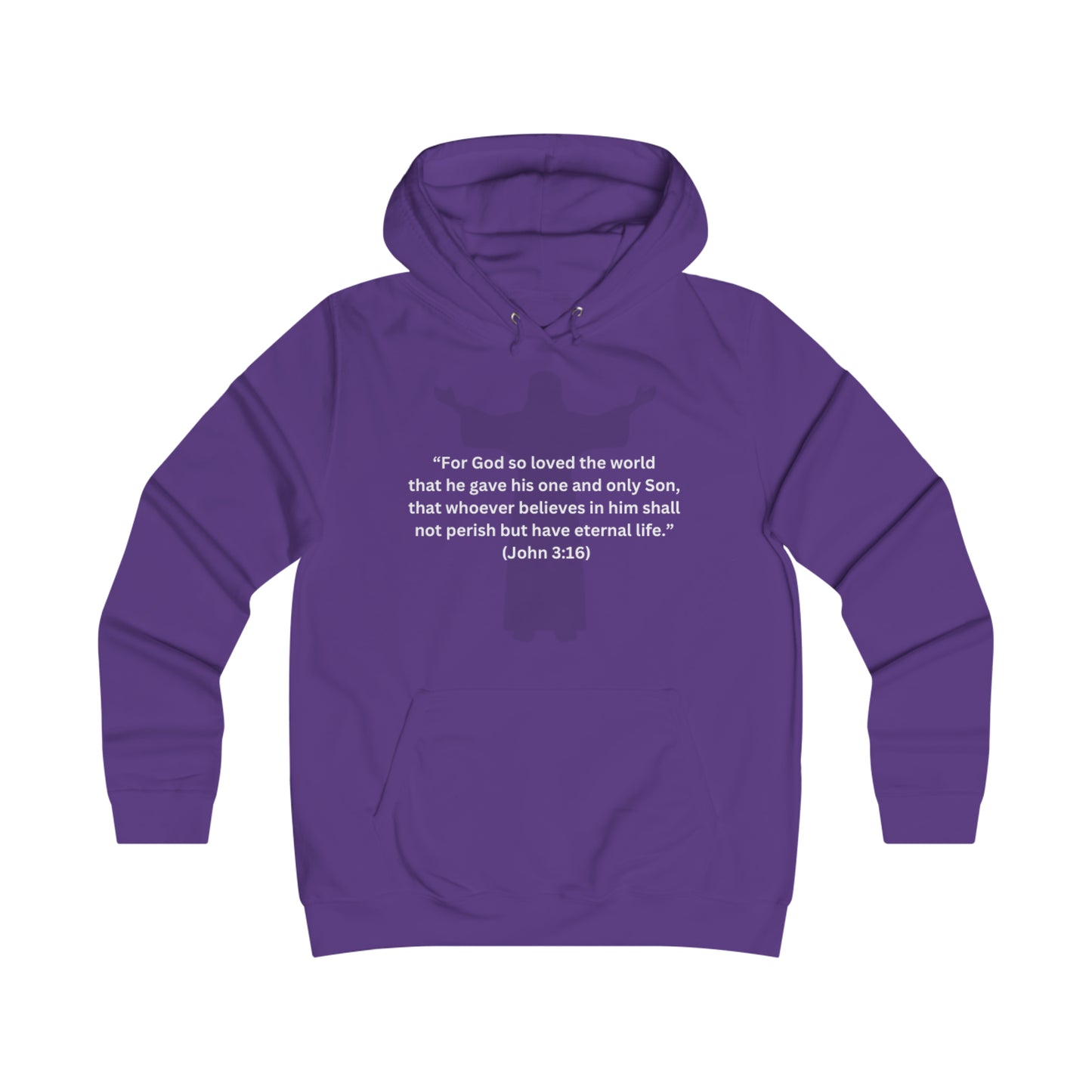 JOHN 3:16 Girlie College Hoodie