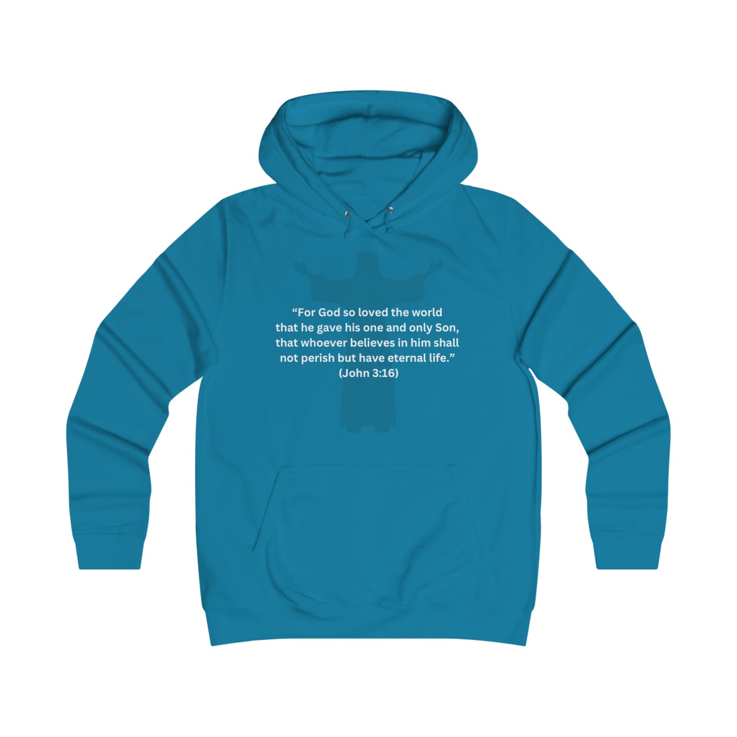 JOHN 3:16 Girlie College Hoodie