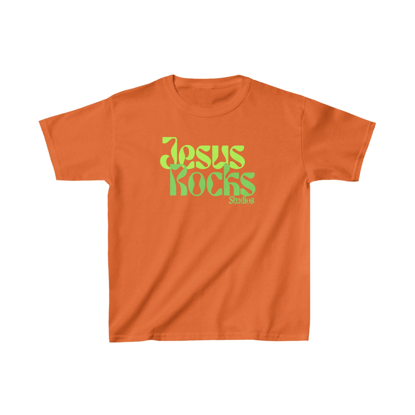 LEAFY JESUS ROCKS Kids Heavy Cotton™ Tee