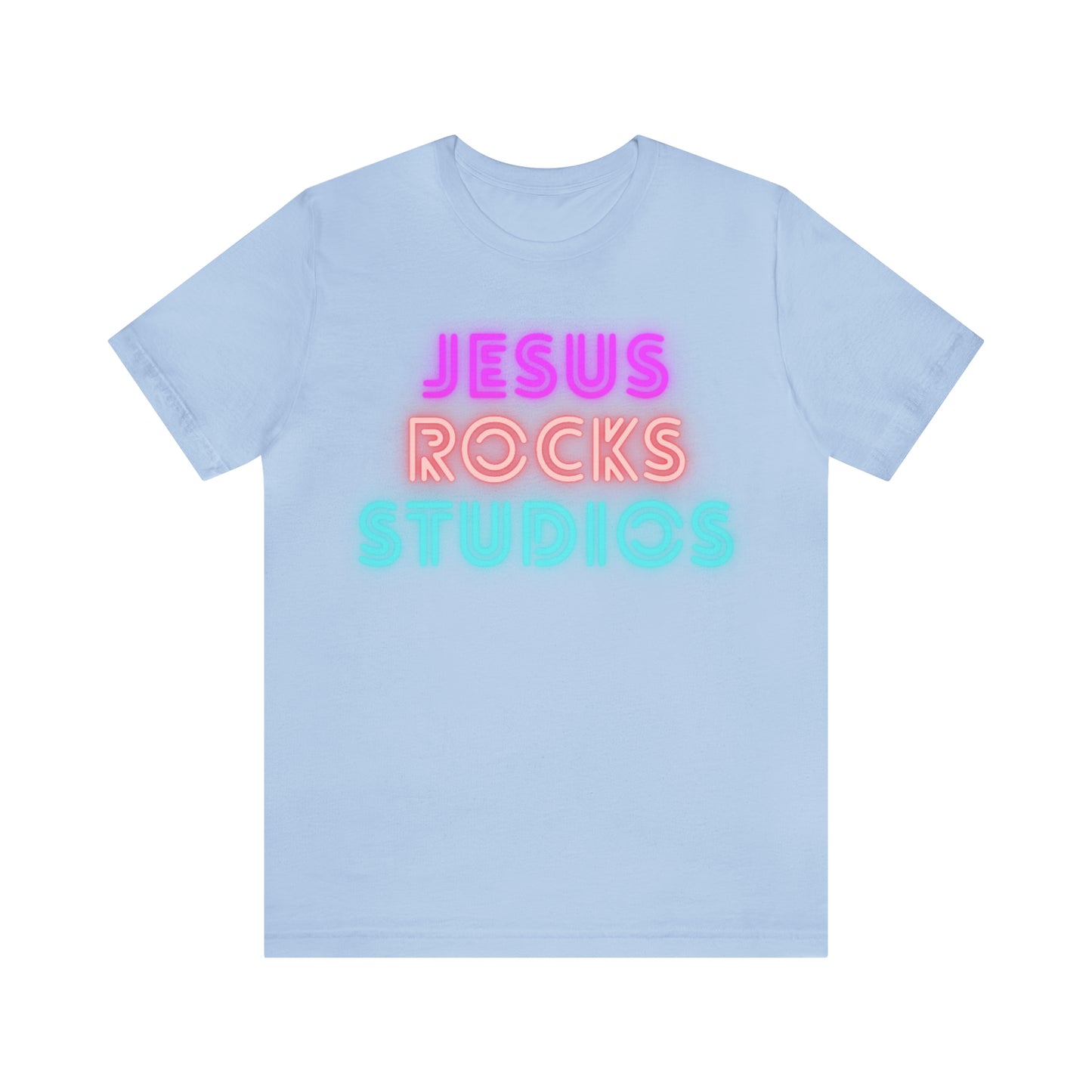 NEON JESUS ROCKS STUDIOS Unisex Jersey Short Sleeve Tee