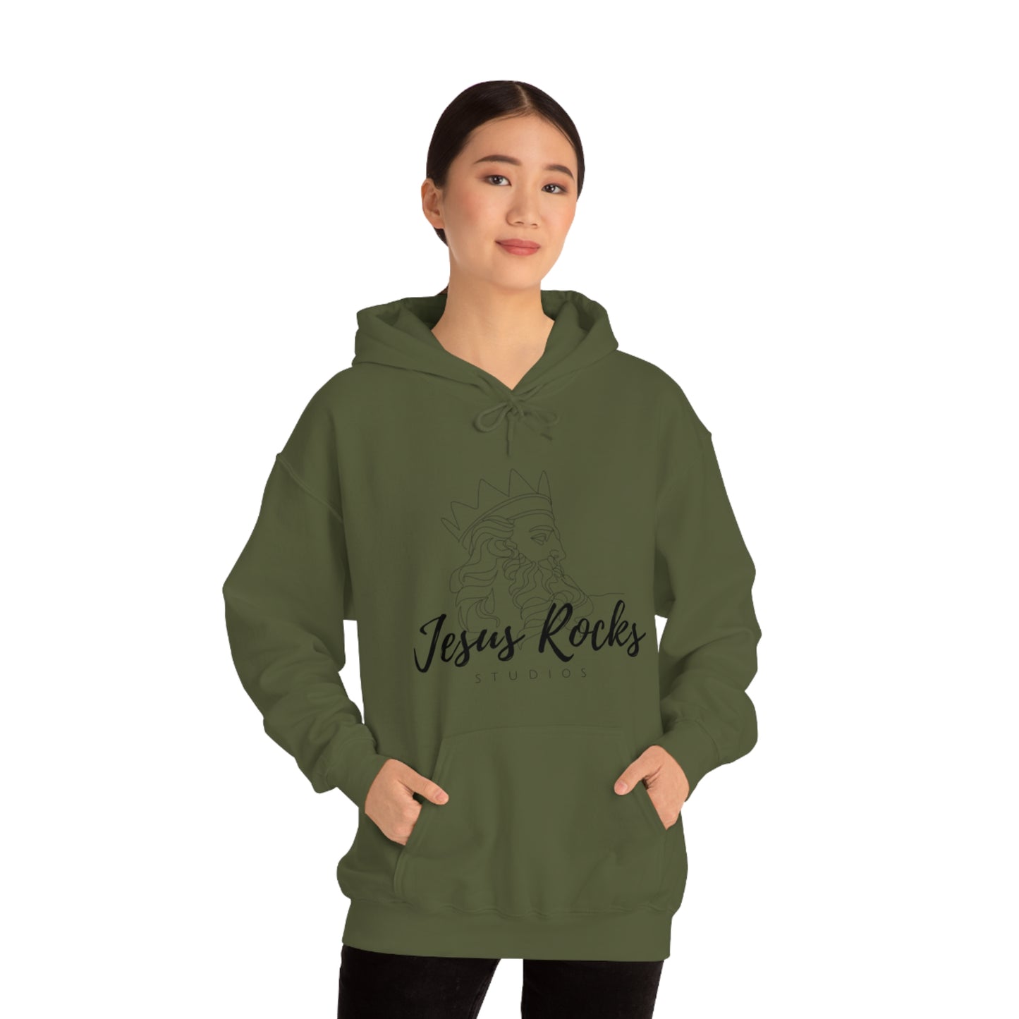 JESUS ROCKS ZUES Unisex Heavy Blend™ Hooded Sweatshirt