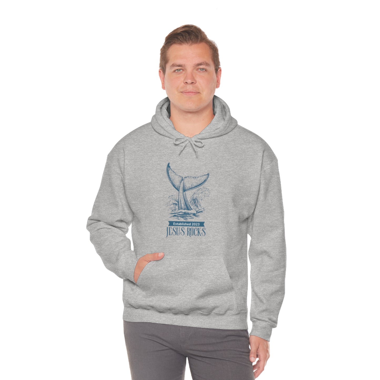 WHALEY JESUS ROCKS Unisex Heavy Blend™ Hooded Sweatshirt