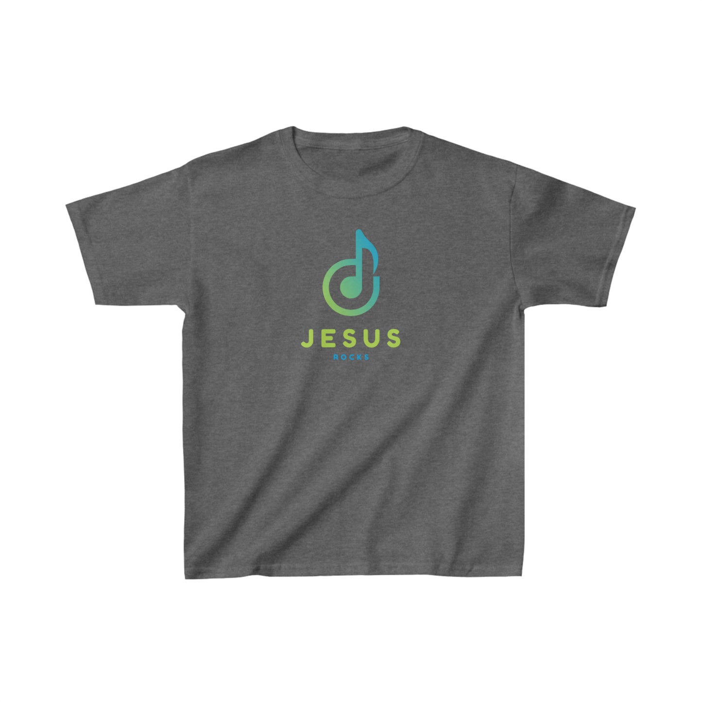 KIDS NOTE JESUS ROCKS Kids Heavy Cotton™ Tee