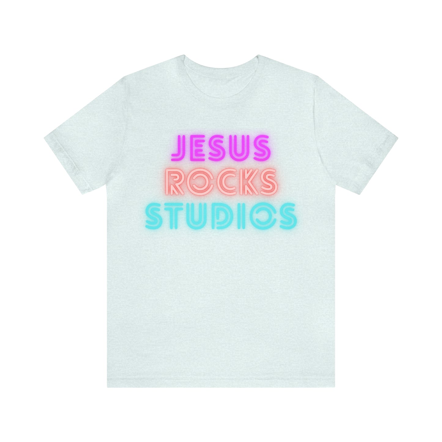 NEON JESUS ROCKS STUDIOS Unisex Jersey Short Sleeve Tee