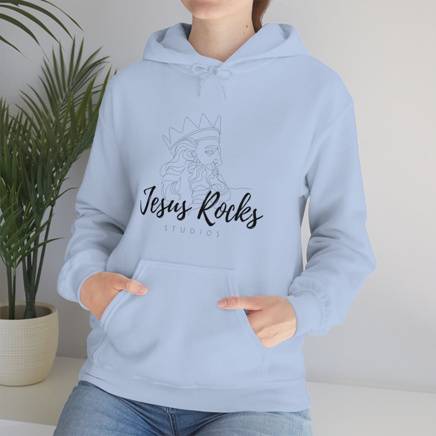 JESUS ROCKS ZUES Unisex Heavy Blend™ Hooded Sweatshirt