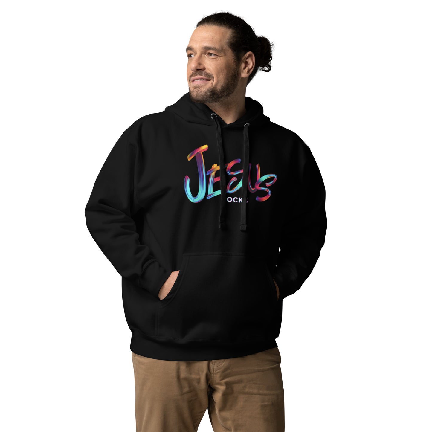 JESUS ROCKS MULTI COLOR Unisex Hoodie