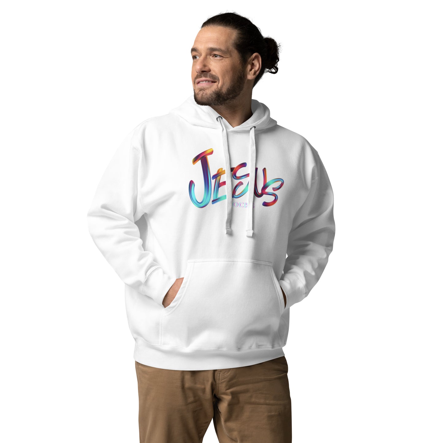 JESUS ROCKS MULTI COLOR Unisex Hoodie